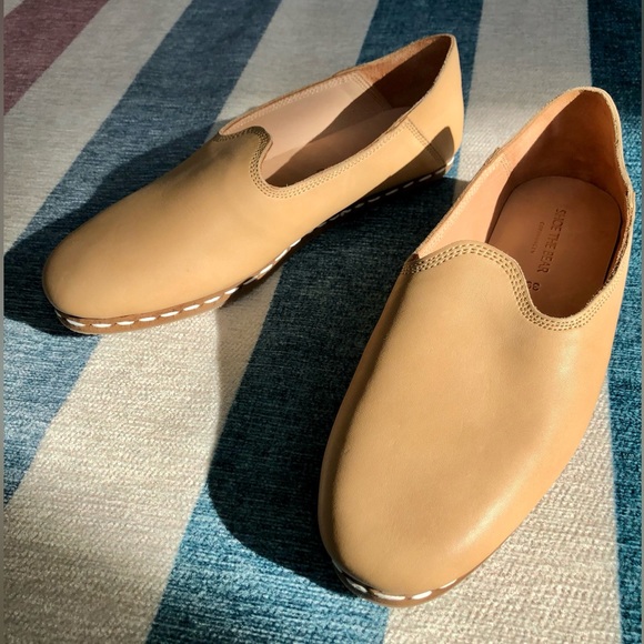 New Shoe the Bear Nude Leather Khalo Slipper Flats - Picture 3 of 9